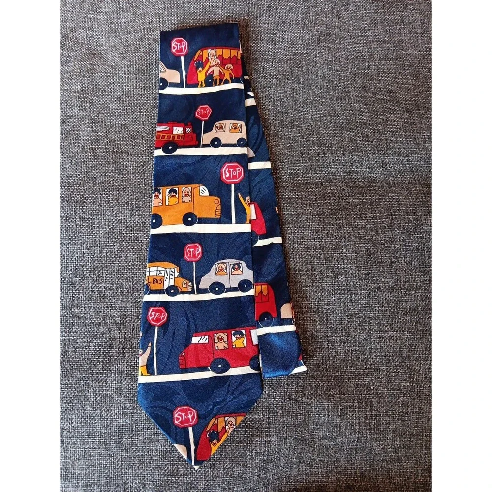 Tie 70s 80s 90s Y2K Mens Renaissance Statement Cars 3.75 Wide 57 Long